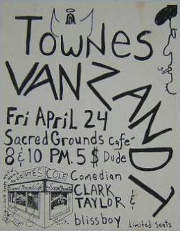 1987-04-24 -Sacred Grounds Cafe-San Francisco-CA-Rare-1987-Concert-Tour-Poster-Flyer