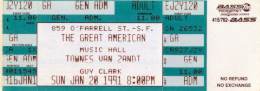 1991-01-20  at the Great American Music Hall-San Francisco-CA