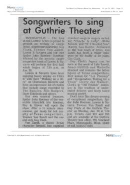 1991-01-28 -Guthrie Theater-Minneapolis-MN