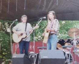 1991-07-06  TVZ and Guy Clark at the Winnepeg festival